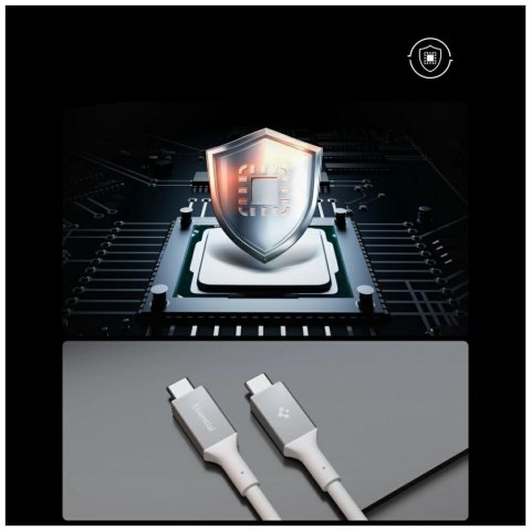 Kabel Spigen EB10010CC Essential USB-C 100W 1m biały