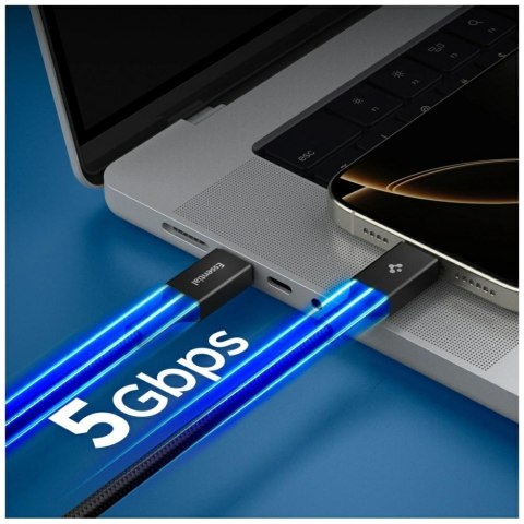 Kabel Spigen EB10010CC Essential USB-C 100W 1m czarny