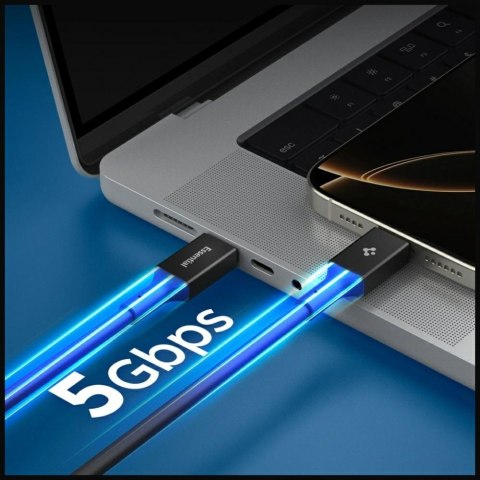 Kabel Spigen EB10020CC Essential USB-C 100W 2m czarny