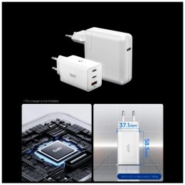 Ładowarka sieciowa Spigen Essential EE673EU 67W 2xUSB-C/USB-A biały