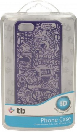 Etui iPhone 5/5S/SE komiks fiolet