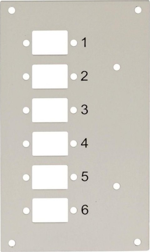 Panel do przełącznicy DIN Techly, 6x SC Simplex/LC Duplex