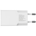 Ładowarka sieciowa 4smarts FlatPlug Slim Dual 30W GaN 2xUSB-C biały