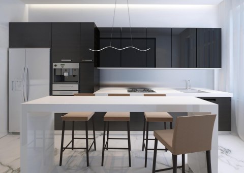 Lampa sufitowa LED Activejet AJE-SARA, srebrna, światło neutralne białe, 1690 lm. (WYPRZEDAŻ)