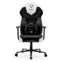 Fotel gamingowy DIABLO X-GAMER fotel czarno-biały (WYPRZEDAŻ)
