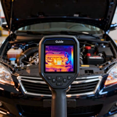 GUIDE SENSMART KAMERA TERMOWIZYJNA 256X192PX, TECHNOLOGIA SUPERIR, WYŚWIETLACZ 3,5", 12H PRACY, PRZENOŚNA I NIEZAWODNA E3