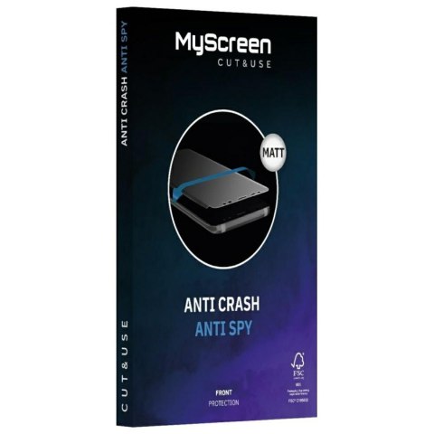 Folia MyScreen CUT&USE 7" ANTI CRASH ANTI SPY MATT 4.0 Sprzedaż w pakiecie po 10szt cena dotyczy 1szt