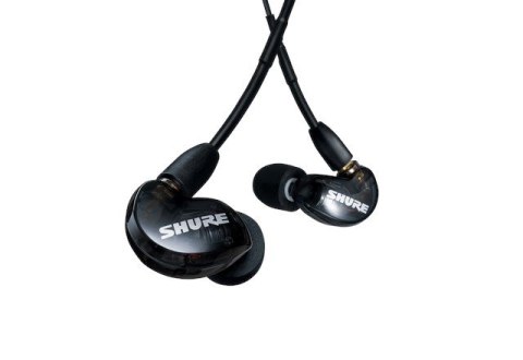 Shure SE215DYBK+UNI-EFS - Słuchawki douszne AONIC215 z pojedynczym przetwornikiem i kablem 3.5mm (czarne) (WYPRZEDAŻ)