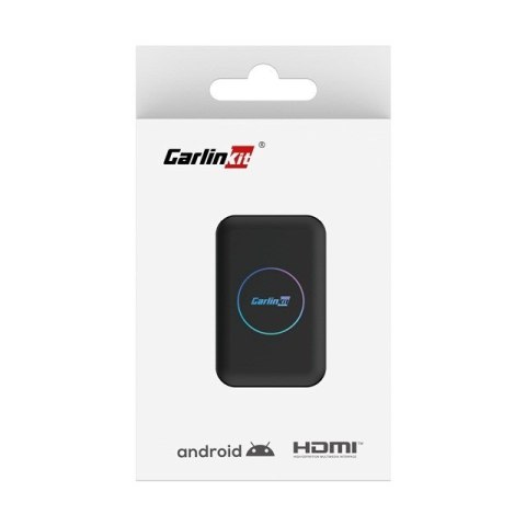 Carlinkit Adapter bezprzewodowy Lite S HDMI 4GB+32GB Android Auto/Carplay dla radioodtwarzaczy samochodowych czarny