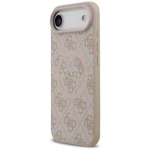 Etui Guess 4G Ring Classic Logo MagSafe do iPhone Air różowy
