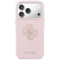 Etui Guess FW Resin Logo do iPhone 17 Pro różowy