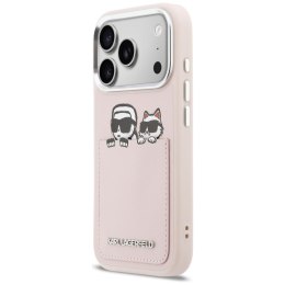 Etui Karl Lagerfeld Karl & Choupette Print & Pocket do iPhone 17 Pro Max różowy