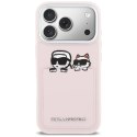 Etui Karl Lagerfeld Karl & Choupette Print & Pocket do iPhone 17 Pro różowy