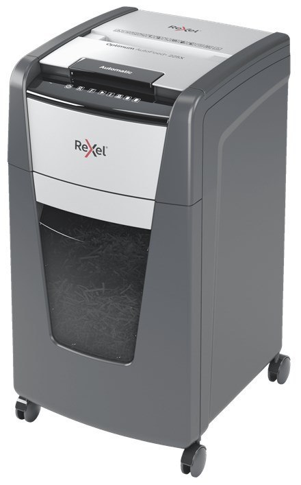 Rexel Niszczarka Optimum AutoFeed+ 225X, (P-4), 225 kartek, 60 l kosz (WYPRZEDAŻ)