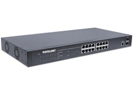 Switch zarządzalny Intellinet 16x 10/100/1000 Mbps PoE+ 220W + 2x SFP VLAN