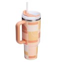 Kubek Termiczny Stanley Quencher H2.O FlowState 1.18L Apricot Court Geo