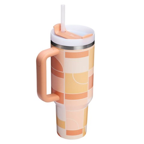 Kubek Termiczny Stanley Quencher H2.O FlowState 1.18L Apricot Court Geo