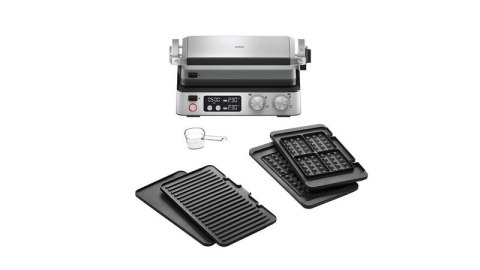 BRAUN MultiGrill 7 Kontaktowy grill CG 7044 z płytkami grillowymi, do smażenia i waflowymi