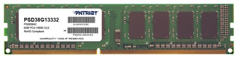 Pamięć PATRIOT (DIMM/DDR3/8 GB/1333MHz/1.5V/9 CLCL/SINGLE)