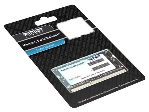 Pamięć PATRIOT (SODIMM/DDR3/8 GB/1600MHz/1.35V/11 CLCL/SINGLE)