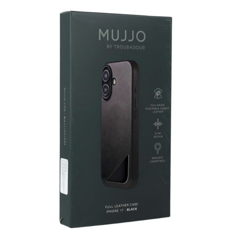 Etui skórzane do iPhone 17 black Mujjo