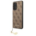 Guess GUHCA53GF4GBR A53 5G A536 brązowy/brown hardcase 4G Charms Collection