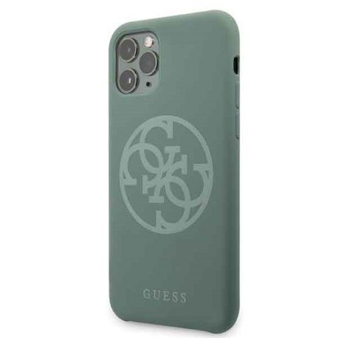 Guess GUHCN58LS4GKA iPhone 11 Pro khaki hard case Silicone 4G Tone On Tone