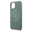 Guess GUHCN58LS4GKA iPhone 11 Pro khaki hard case Silicone 4G Tone On Tone