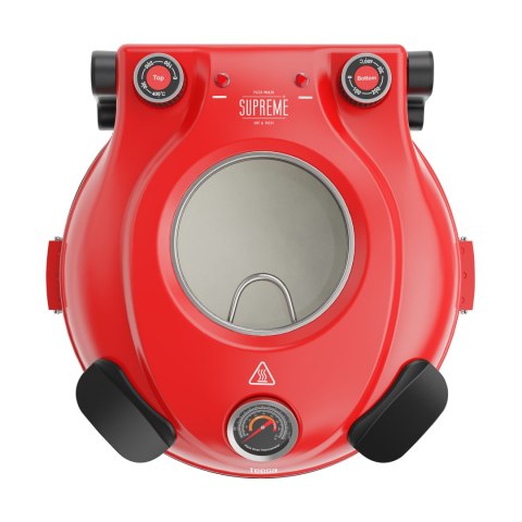 Piec do pizzy TEESA SUPREME + , 1200 W, 32 cm , okienko , wyjmowany kamień, sterowanie dwiema grzałkami