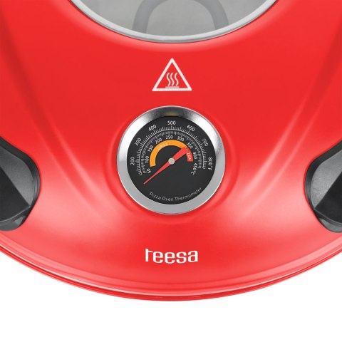 Piec do pizzy TEESA SUPREME + , 1200 W, 32 cm , okienko , wyjmowany kamień, sterowanie dwiema grzałkami