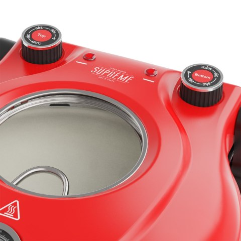 Piec do pizzy TEESA SUPREME + , 1200 W, 32 cm , okienko , wyjmowany kamień, sterowanie dwiema grzałkami