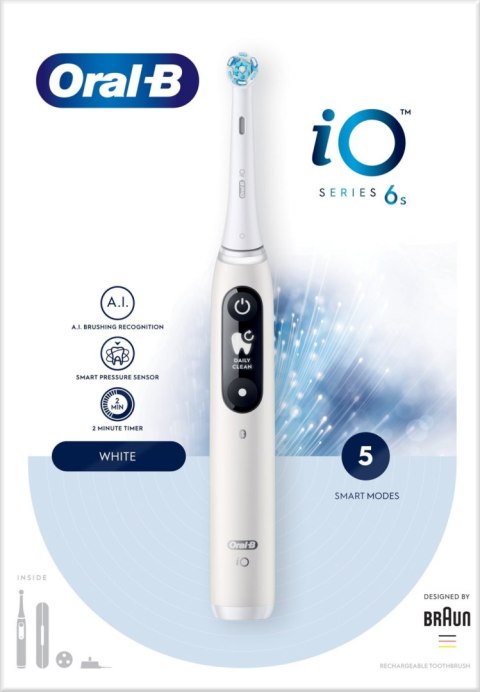 Szczoteczka magnetyczna ORAL-B iO Series 6 Biały Biały (4210201438069)