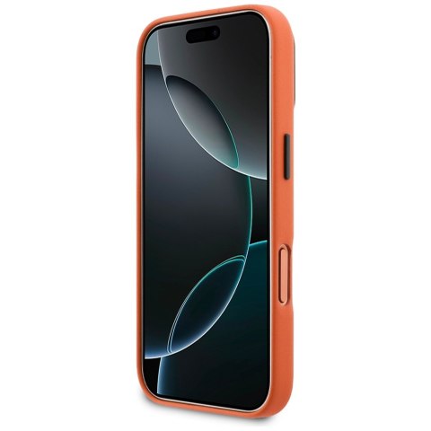 Etui BMW M Metal Logo MagSafe do iPhone 17 Pro Max pomarańczowy