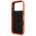 Etui BMW M Metal Logo MagSafe do iPhone 17 Pro Max pomarańczowy