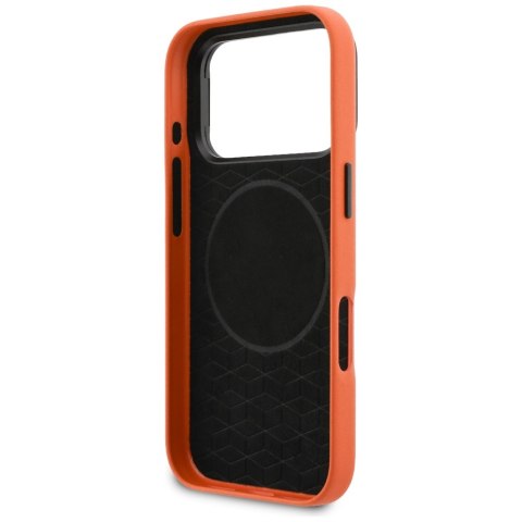 Etui BMW M Metal Logo MagSafe do iPhone 17 Pro Max pomarańczowy