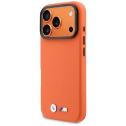 Etui BMW M Metal Logo MagSafe do iPhone 17 Pro pomarańczowy