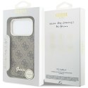 Etui Guess 4G Script MagSafe do iPhone 17 Pro Max brązowy