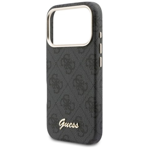 Etui Guess 4G Script MagSafe do iPhone 17 Pro czarny