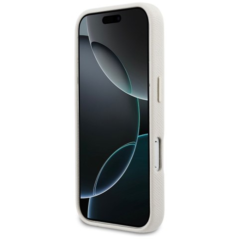 Etui Guess FW Resin Logo do iPhone 17 Pro Max beżowy