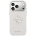 Etui Guess FW Resin Logo do iPhone 17 Pro beżowy