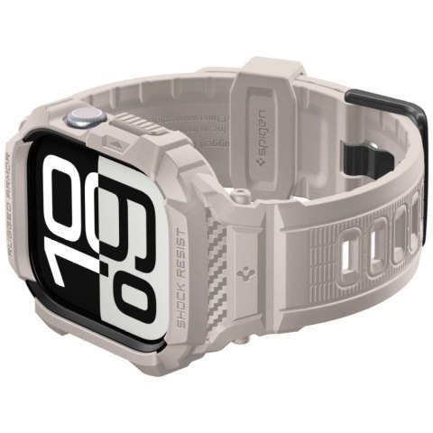Etui Spigen Rugged Armor Pro V2 do Apple Watch 10/11 (46mm) dune beige