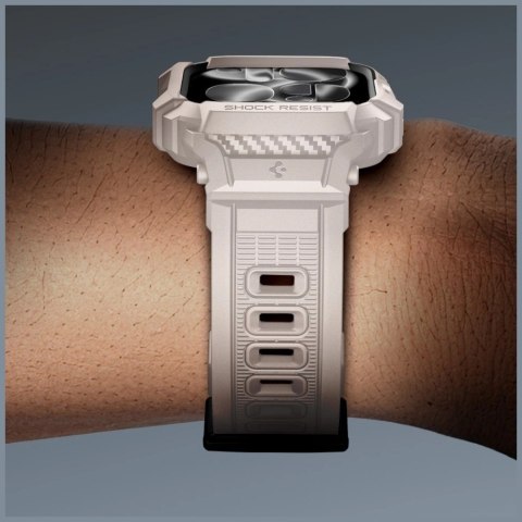 Etui Spigen Rugged Armor Pro V2 do Apple Watch 10/11 (46mm) dune beige