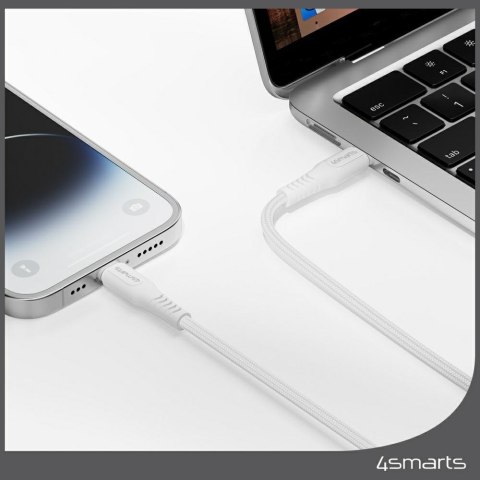 Kabel 4smarts Lightning do USB-C 30W 1.5m biały