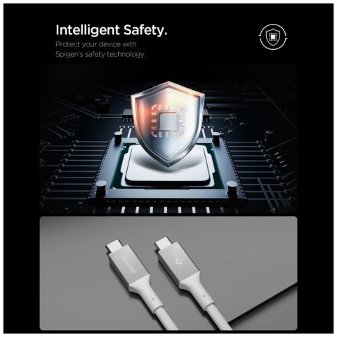 Kabel Spigen EB24015CC Essential USB-C 240W 1.5m biały