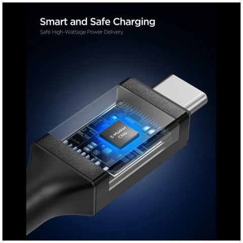 Kabel Spigen EB24015CC Essential USB-C 240W 1.5m czarny