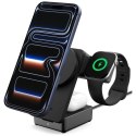 Ładowarka indukcyjna Spigen Essential EF323MQ 3w1 25W Qi2.2 MagSafe czarny