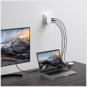 Ładowarka podróżna 4smarts Flex adapter Hub 65W GaN USB-C/USB-A/HDMI biały