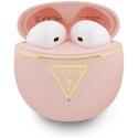 Słuchawki TWS Guess Gold Line Triangle różowy