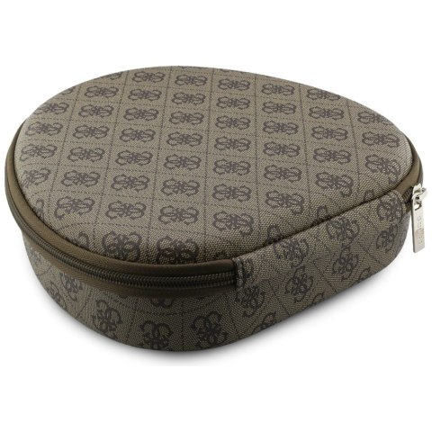 Słuchawki nauszne Guess 4G Triangle Logo Bluetooth ENC brązowy