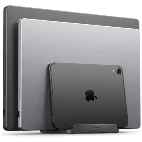 Stojak na laptopa Spigen LD208S4 Vertical Laptop Stand Space szary